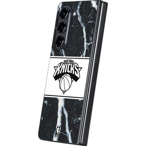 NBA New York Knicks Marble Galaxy Z Fold5 5G Skin